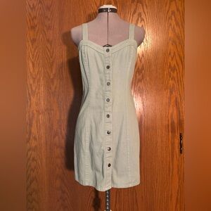 Japra Button-Down Mini Jean Dress - Junior medium.